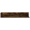 vidaXL Wall Shelves 2 pcs Smoked Oak 100x16.5x16.5 cm Engineered Wood