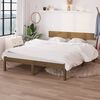 vidaXL Bed Frame without Mattress Honey Brown Solid Wood 120x200 cm