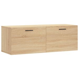 vidaXL Wall Cabinet Sonoma Oak 100x36.5x35 cm Engineered Wood