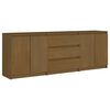 vidaXL Side Cabinet Honey Brown 180x36x65 cm Solid Pinewood
