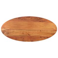 vidaXL Table Top 120x60x2.5 cm Oval Solid Wood Acacia