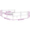 vidaXL Bed Frame without Mattress Solid Pinewood 160x200 cm