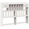 vidaXL Bookcase Bed without Mattress White 140x200 cm Solid Wood Pine