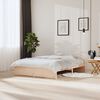 vidaXL Bed Frame without Mattress Solid Wood 150x200 cm King Size King Size