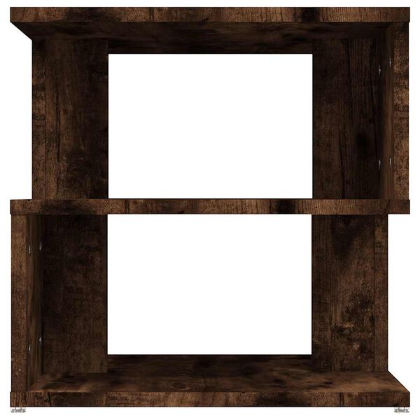 vidaXL Side Table Smoked Oak 40x40x40 cm Engineered Wood