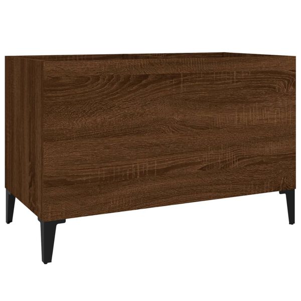 vidaXL Record Cabinet Brown Oak 74.5x38x48 cm Engineered Wood