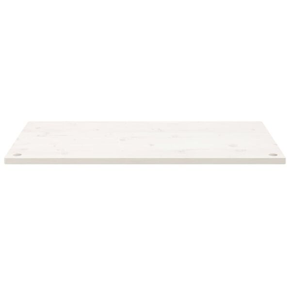 vidaXL Desk Top White 100x50x2.5 cm Solid Wood Pine