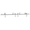 vidaXL Sliding Door Hardware Kit 200 cm Stainless Steel Silver