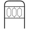 vidaXL Metal Replace Headboard Black 75 cm