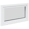vidaXL Basement Window "RISOR" 100x60 cm Tilt&Turn DIN Left White