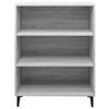 vidaXL Sideboard Grey Sonoma 69.5x32.5x90 cm Engineered Wood