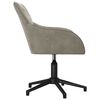 vidaXL Office Chair Light Grey 56 x 61.5 x 72 cm Velvet