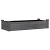 vidaXL Garden Raised Bed with Liner Grey 120x45x25 cm Solid Wood Fir