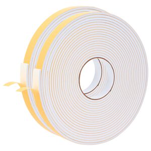 vidaXL Self-adhesive Foam Tape 2 pcs White 20mm x 10m CR Foam