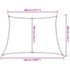 vidaXL Sunshade Sail 160 g/m&sup2; Trapezium Orange 4/5x3 m HDPE