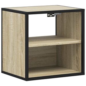 vidaXL Wall-mounted Bedside Cabinet Sonoma Oak 40x31x39.5 cm