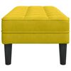 vidaXL Bench Yellow 113 x 57 x 39 cm Velvet