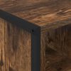 vidaXL Coffee Table Smoke Oak 80 x 50 x 40 cm Engineered Wood