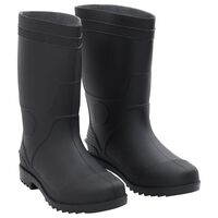 vidaXL Rain Boots Black Size 42 PVC