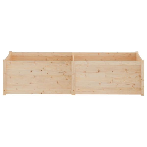 vidaXL Garden Planter 200x50x50 cm Solid Pinewood