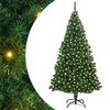 vidaXL Artificial Christmas Tree with 300 LEDs with Stand Green 180 cm