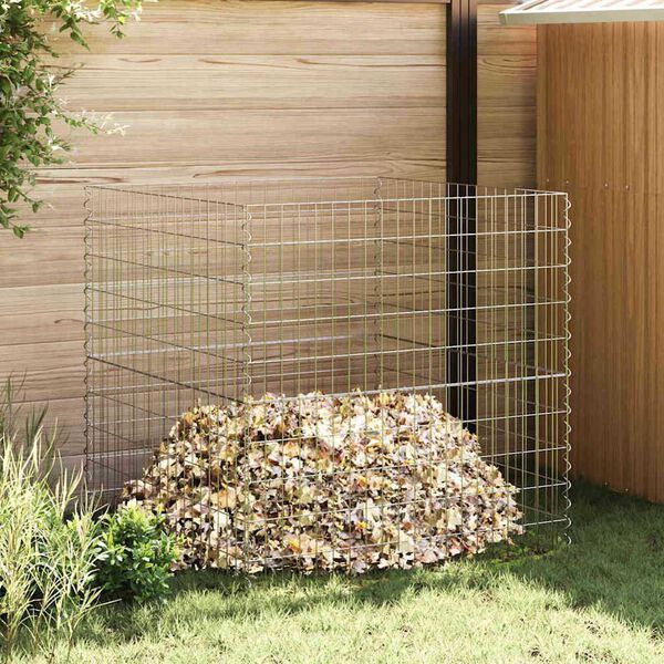 vidaXL Square Composter 100 x 100 x 100 cm Iron