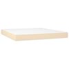 vidaXL Pocket Spring Bed Mattress Medium Cream 160x200x20 cm Fabric