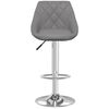 vidaXL Bar Stools 2 pcs Grey Faux Leather