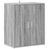 vidaXL Shoe Cabinet Grey Sonoma 60x35x70 cm Engineered Wood