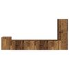 vidaXL TV Cabinet Set Wall-mounted 3 pcs Old Wood Engineered Wood