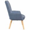 vidaXL Armchair Blue 63 x 67 x 94 cm Sherpa Fabric