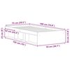 vidaXL Bed Frame without Mattress White 75x190 cm Small Single Small Single