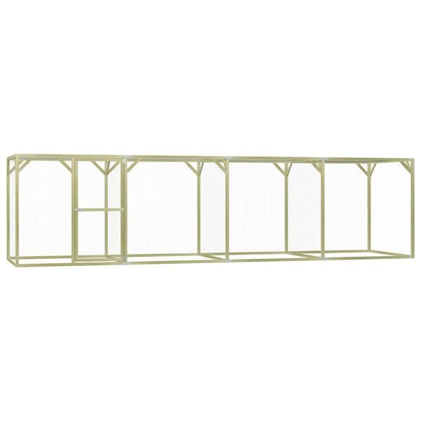vidaXL Chicken Cage 1.5x6x1.5 m Impregnated Pinewood