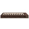 vidaXL Bed Frame without Mattress Brown Oak 140x190 cm