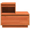 vidaXL Bedside Cabinet Wax brown 60 x 34 x 51 cm Solid pinewood