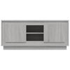 vidaXL TV Cabinet Grey Sonoma 102x35x45 cm Engineered Wood