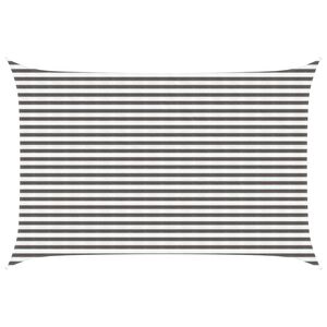 vidaXL Sunshade Sail 3 x 4.5 m HDPE Rectangular Light Grey and White