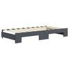 vidaXL Daybed with Trundle and Drawers Dark Grey 90x190 cm Velvet