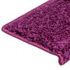 vidaXL Stair Mats 15 pcs 65x21x4 cm Violet Rectangular Edge
