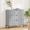 vidaXL Sideboard Grey Sonoma 79.5 x 33 x 82 cm Engineered Wood