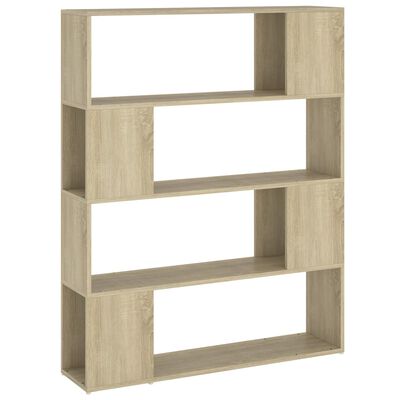 vidaXL Book Cabinet Room Divider Sonoma Oak 100x24x124 cm