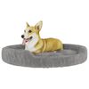 vidaXL Dog Bed Grey 70x55x23 cm Plush