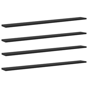 vidaXL Bookshelf Board 3-Tier 4 pcs 100 x 10 x 1.5 cm Engineered Wood