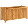 vidaXL Garden Planter with Liner 99.5x38x50 cm Solid Wood Acacia