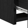 vidaXL Nightstand with Drawer Black Oak 50 x 32 x 60cm Engineered Wood