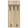 vidaXL Wall-Mounted Coat Rack with Shelf Sonoma oak 90 x 40 x 10 cm