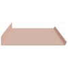 vidaXL Floating Shelf Wall-mounted 4 pcs Pink 100 x 18 x 2.5 cm Steel