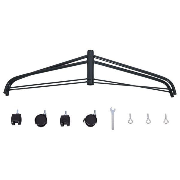 vidaXL Christmas Tree Stand with Wheels 87x82x26,5 cm