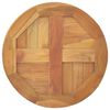 vidaXL Table Top Solid Teak Wood Round 2.5 cm 40 cm