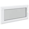 vidaXL Basement Window RISOR 120 x 60 cm PVC and Glass White